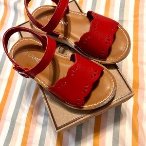 L'Amour Kids Red Sandals